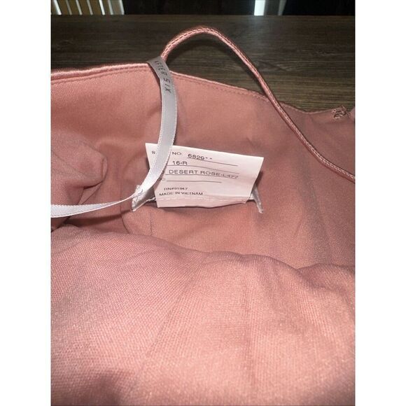 After Six Dress NWT Style 6829 Size 16-R Desert Rose Halter Midi. NWOT. 14 - Picture 9 of 11
